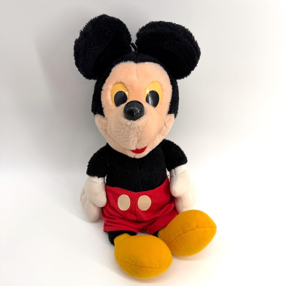 Playskool 18" Mickey Mouse Plush Vintage Red Pants Toy Disney Vintage 90s